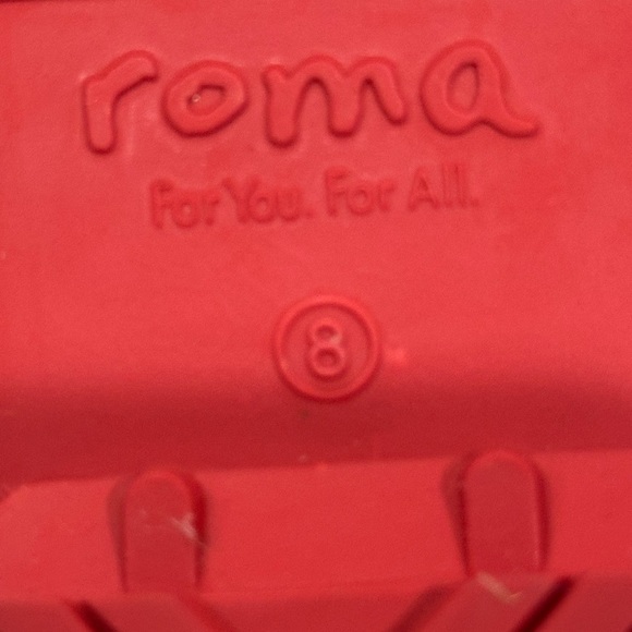 Women’s ROMA Chelsea Matte Red Rain Boots NWOB Size 8 - Picture 7 of 9